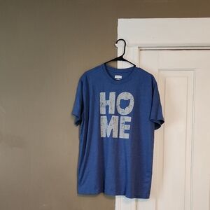 NWOT State of Mind Blue Graphic Tee